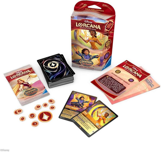 Lorcana Deck Bruno & Tiana mit Karten, Booster und Anleitung ,Inhaltsübersicht