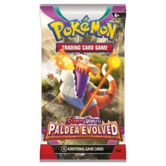 Pokémon Paldea Evolved Booster (English) Einzelpack mit 10 Karten