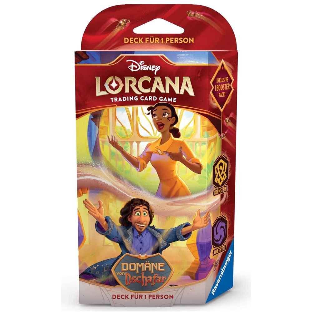 Lorcana Deck Bruno & Tiana mit Karten, Booster und Anleitung