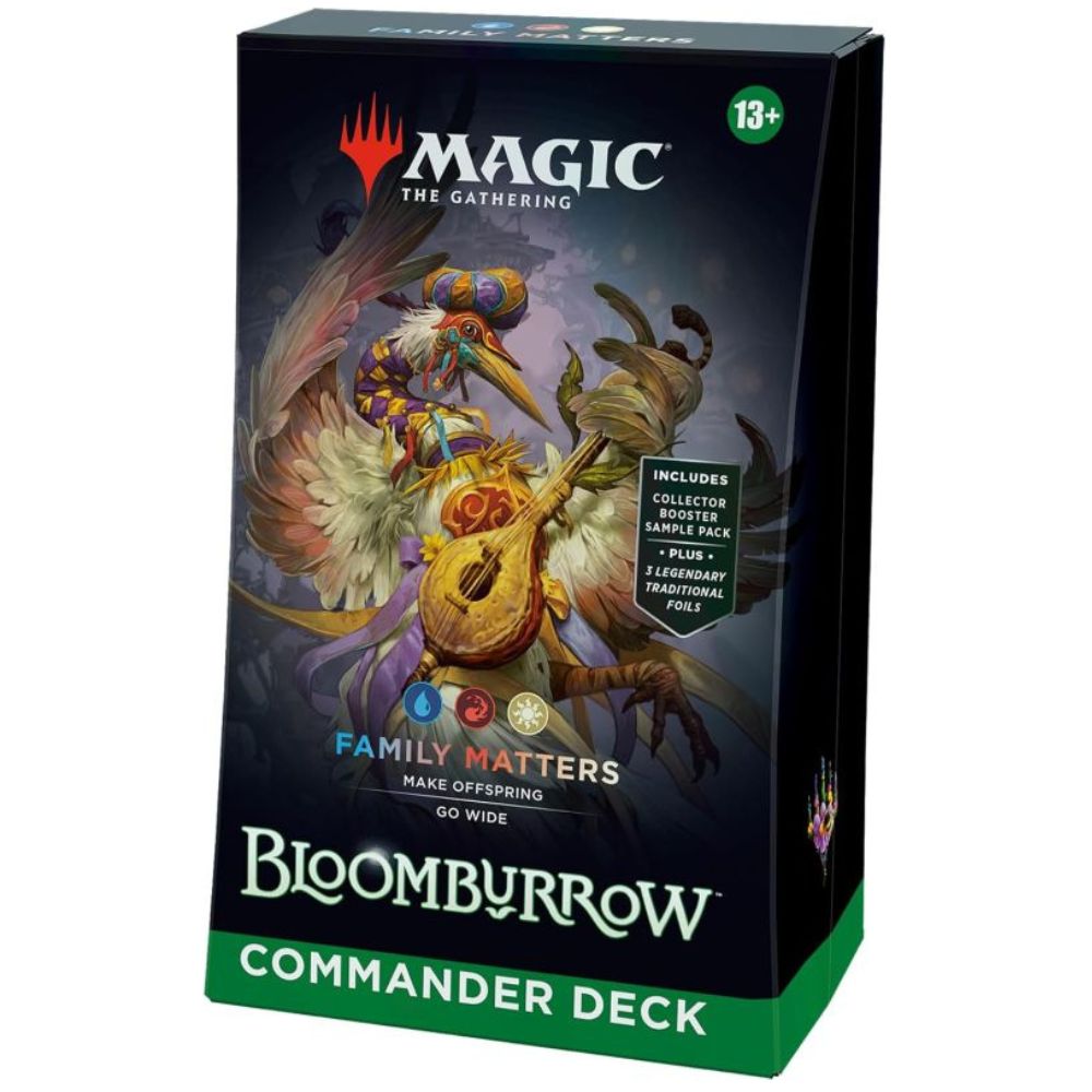 Magic: The Gathering Bloomburrow Commander Deck Family Matters Boxansicht (Englisch)