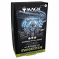 Magic The Gathering Commander Deck Marken-Intelligenz auf Deutsch – Roboter mit blauen Energiekreisen vor einem Raumschiff, Verpackungsvorderseite