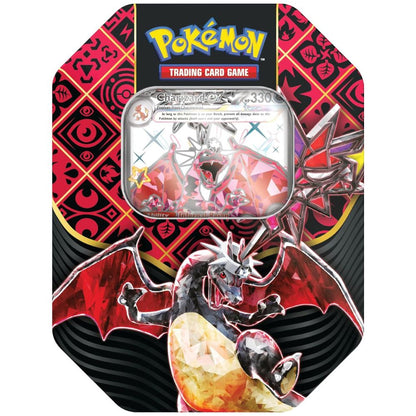Pokémon Tin Box mit Shiny Charizard ex – Paldean Fates EN