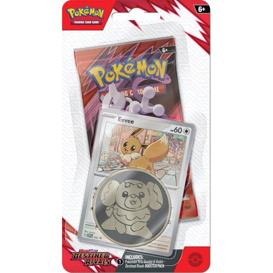 Pokémon Scarlet & Violet Destined Rivals Checklane Blister mit Eevee Promo und Boosterpack (Englisch)
