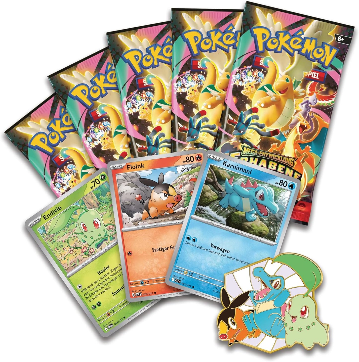 Pokémon Erhabene Helden Deluxe-Pin-Kollektion Inhalt mit Promokarten und Pin (Deutsch)