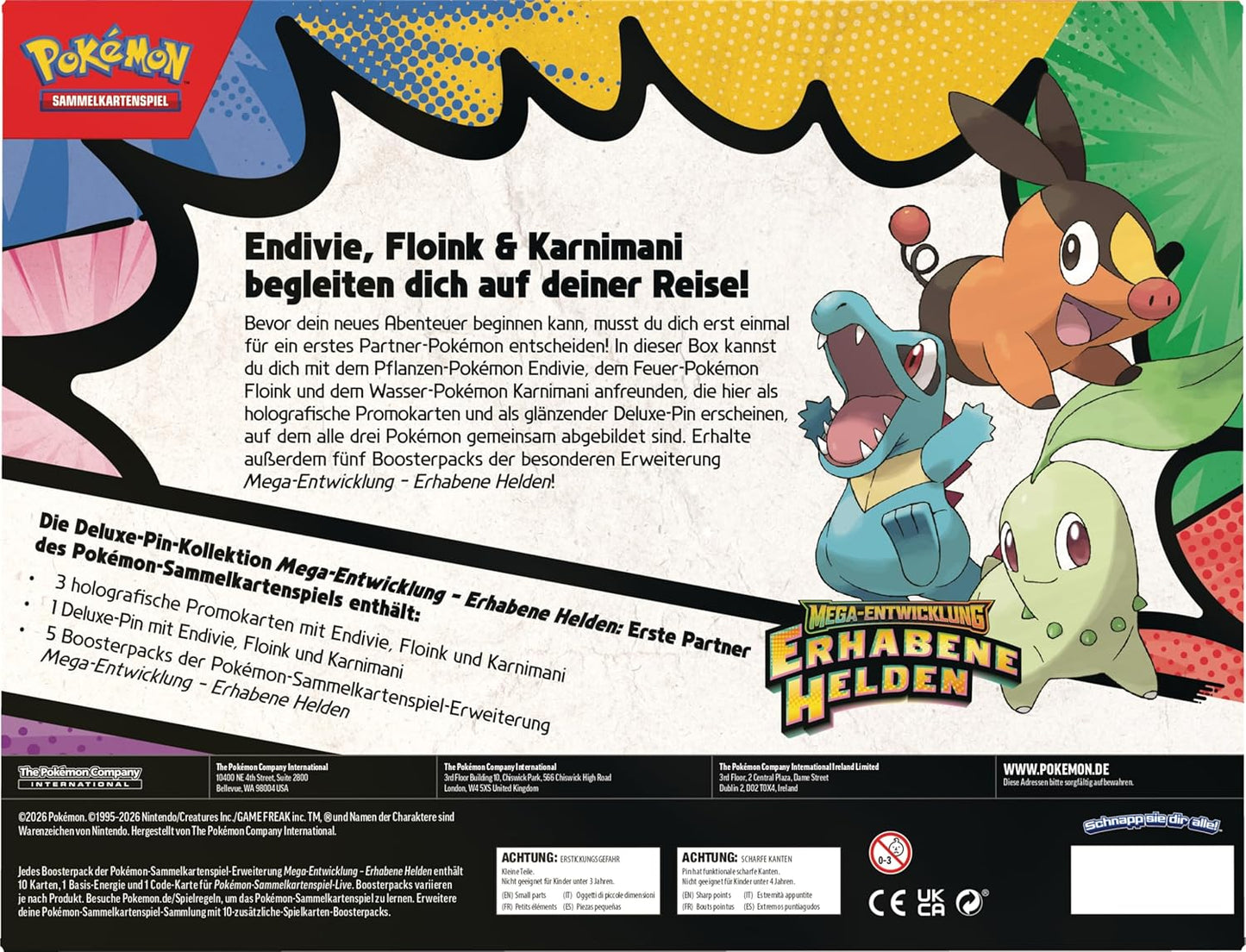 Pokémon Erhabene Helden Erste Partner Deluxe-Pin-Kollektion Rückseite mit Details (Deutsch)