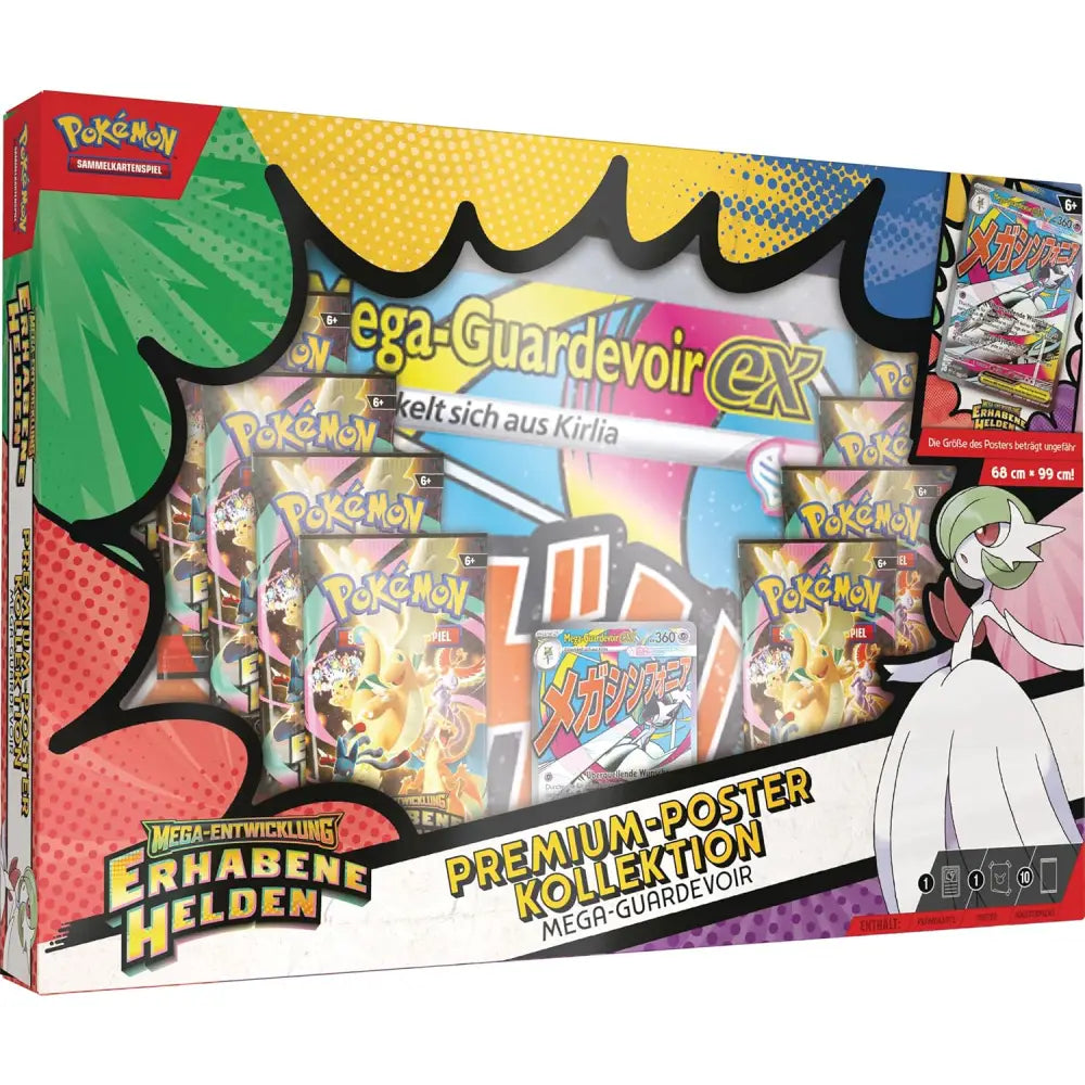 Pokémon Erhabene Helden Premium-Poster-Kollektion Mega Guardevoir mit Boostern (Deutsch)