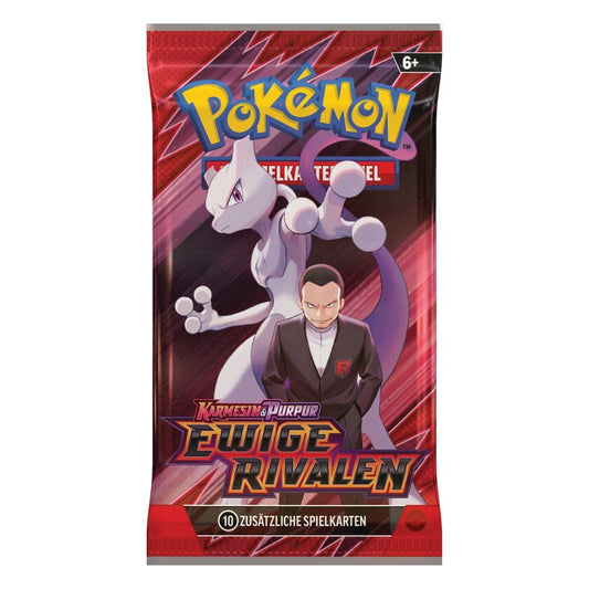 Boosterpack mit Mewtu und Giovanni aus der Pokémon-Serie „Ewige Rivalen"