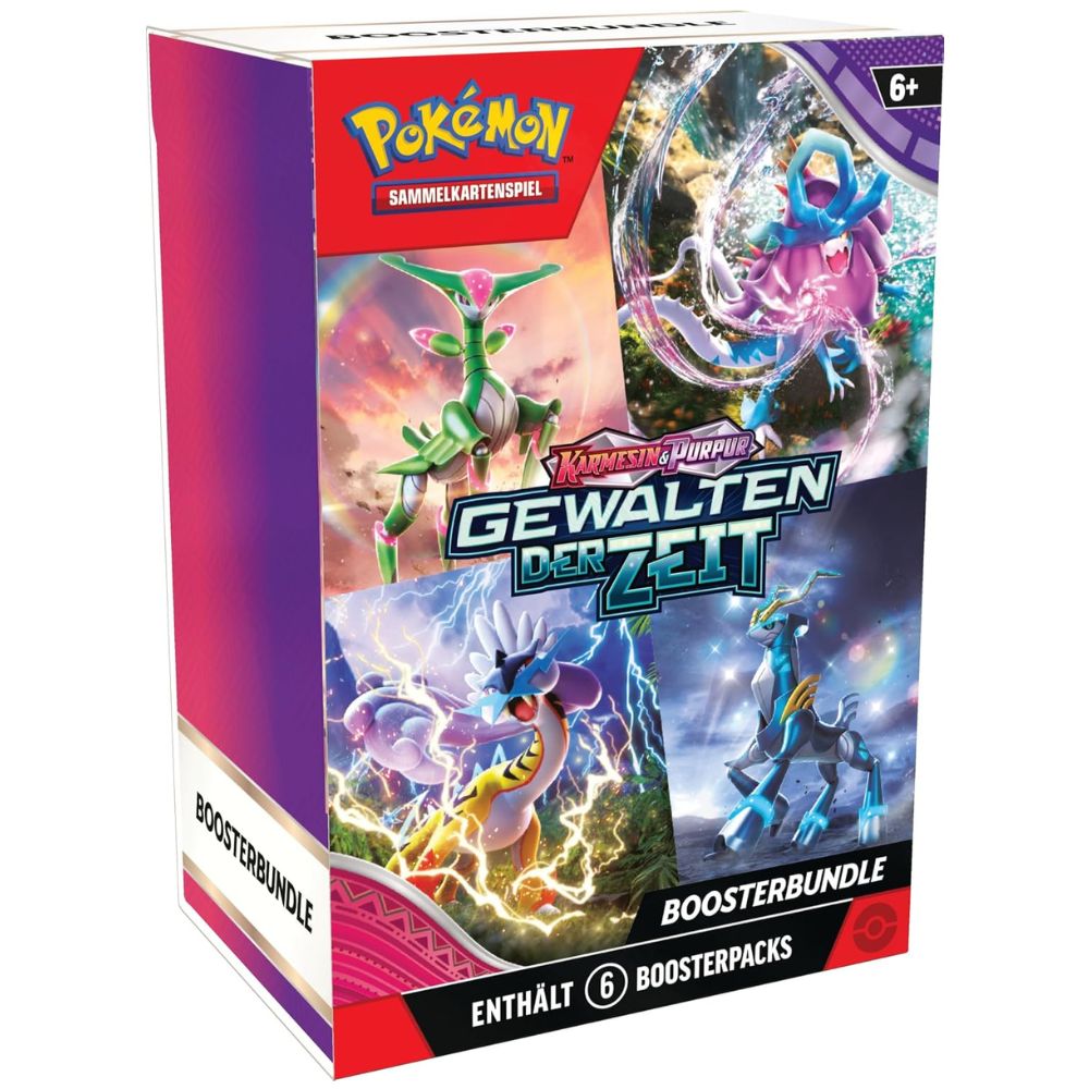 Pokémon Gewalten der Zeit Boosterbundle mit Cover-Artwork (Deutsch)