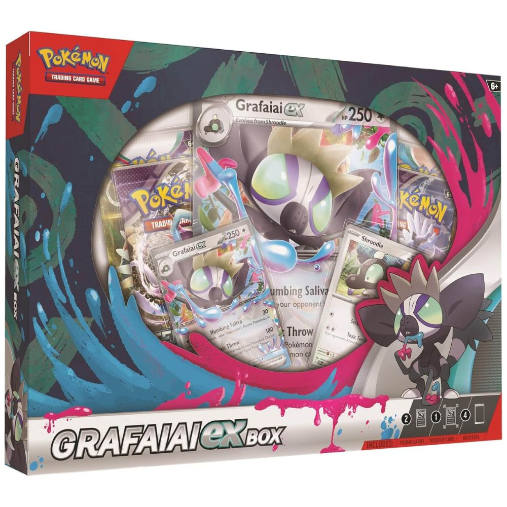 Pokémon Grafaiai ex Collection Box Frontansicht – EN Version