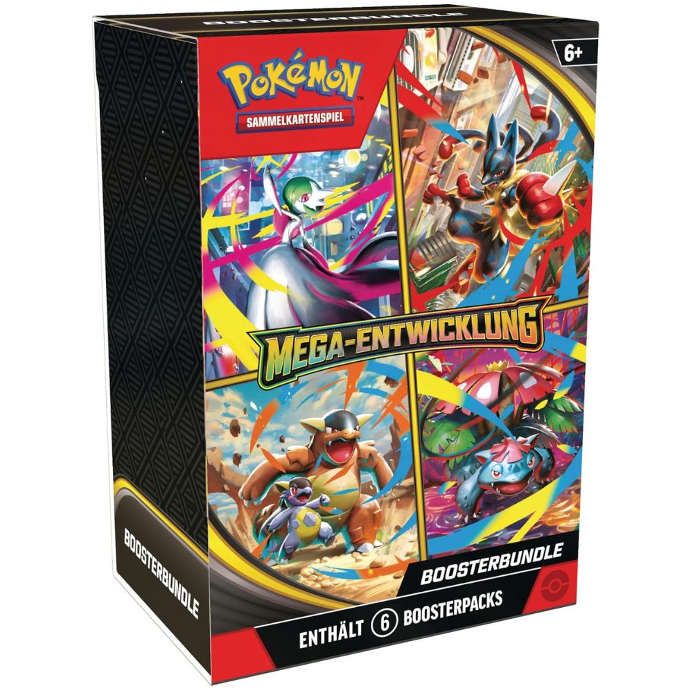 Pokémon Mega-Entwicklung Boosterbundle mit verschiedenen Mega-Pokémon (Deutsch)