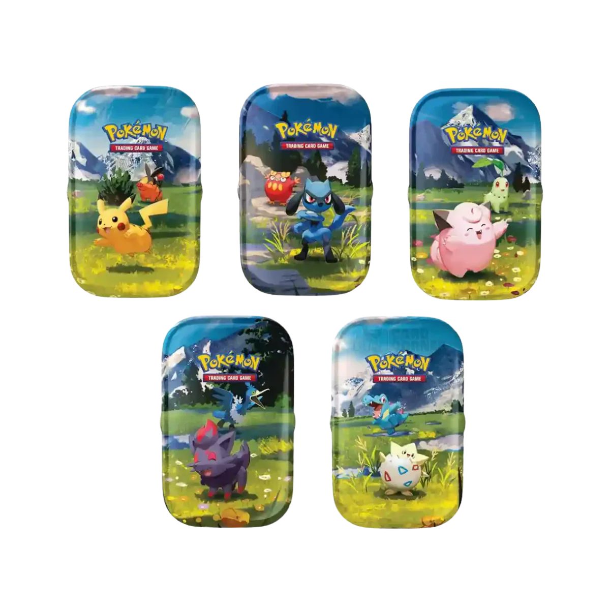 Pokémon Erhabene Helden Mini Tin verschiedene Designs mit Sammel-Illustrationen Pokémon TCG (Deutsch)