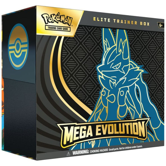 Pokémon Mega Evolution Elite Trainer Box Mega Lucario (Englisch) mit Artwork-Design