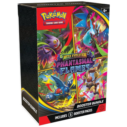 Pokémon Phantasmal Flames Booster Bundle mit 6 Boosterpacks Pokémon TCG Erweiterung (Englisch)