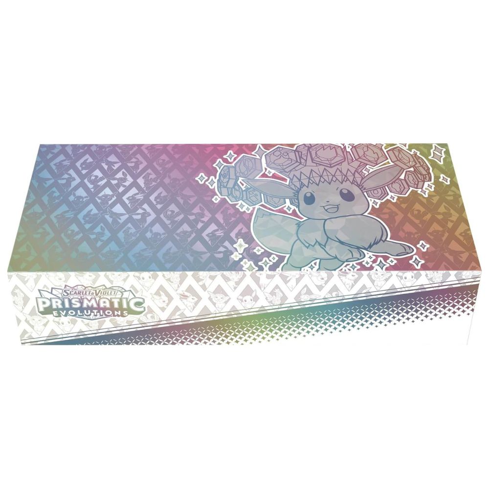 Detailansicht der dekorativen Sammelbox mit Evoli aus der Prismatischen Entwicklungen Super-Premium-Kollektion