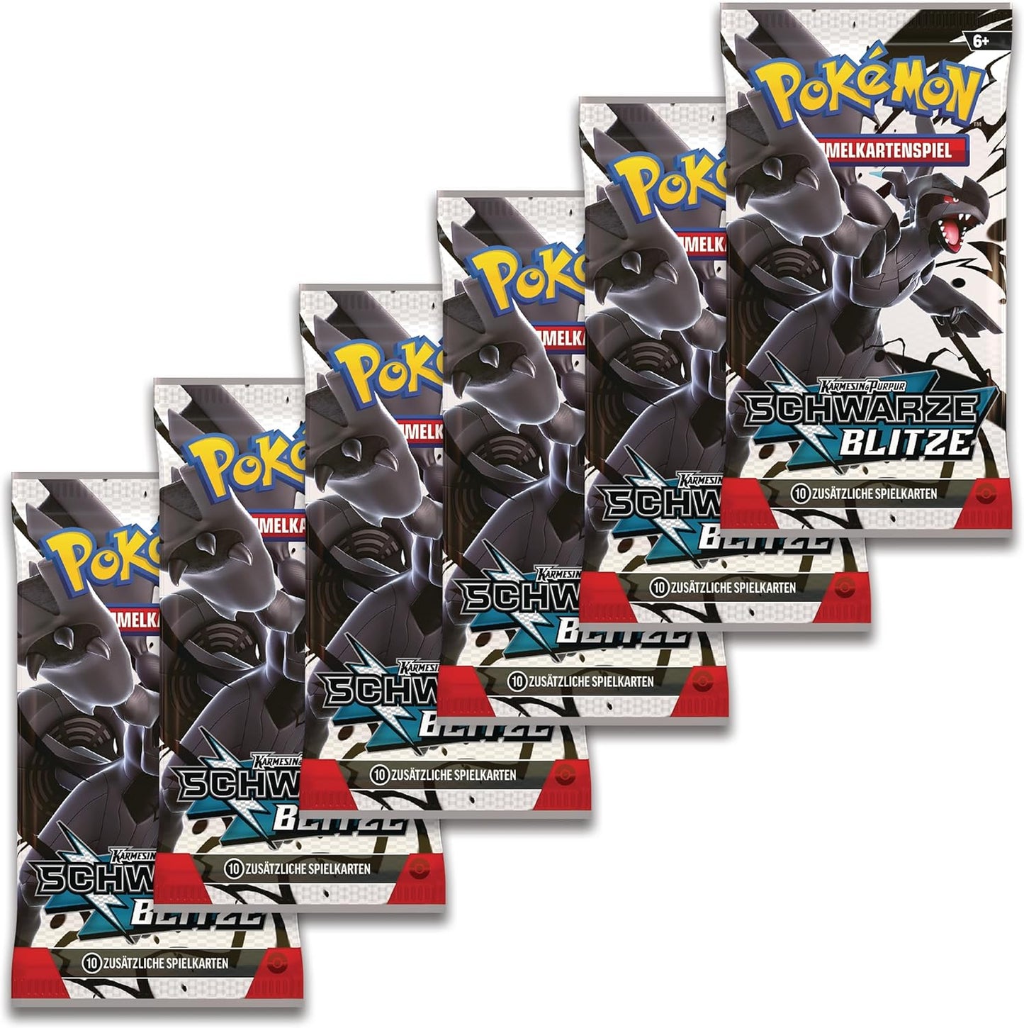 Inhalt des Pokémon Schwarze Blitze Booster Bundles mit 6 Boostern (Deutsch)