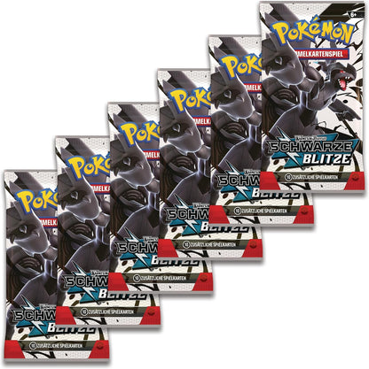 Inhalt des Pokémon Schwarze Blitze Booster Bundles mit 6 Boostern (Deutsch)