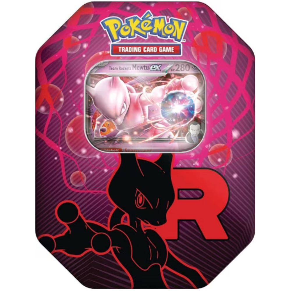 Pokémon Team Rocket’s Mewtu-ex Tin Box mit Holo-Promo und Boostern (Deutsch)