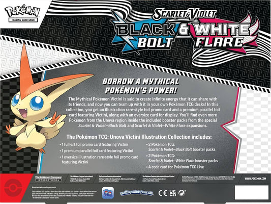 Pokémon Victini Illustration Collection (Englisch) – Rückseite mit Inhalt & Beschreibung