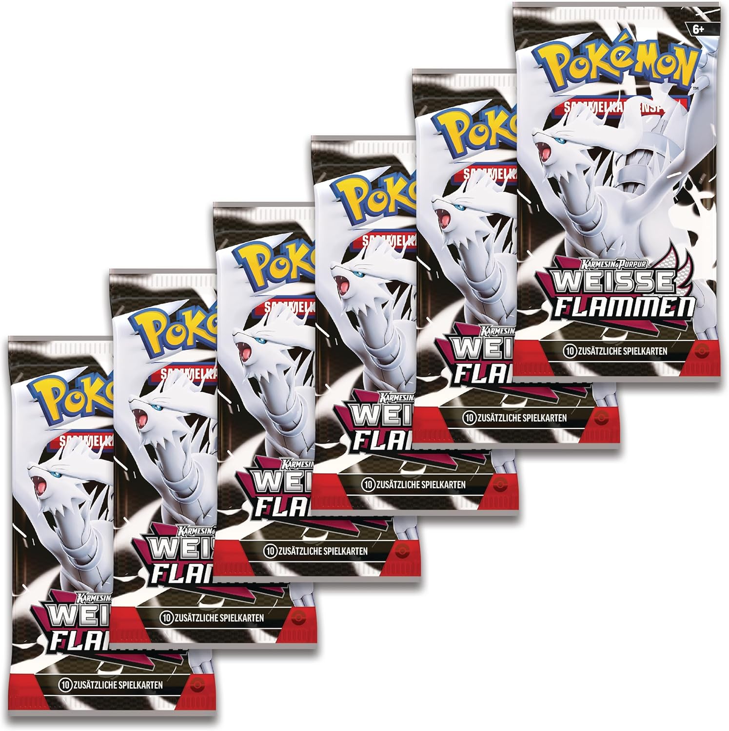 Boosterpacks aus dem Pokémon Weiße Flammen Boosterbundle (Deutsch)
