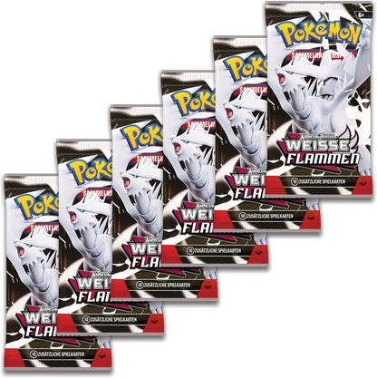 Boosterpacks aus dem Pokémon Weiße Flammen Boosterbundle (Deutsch)