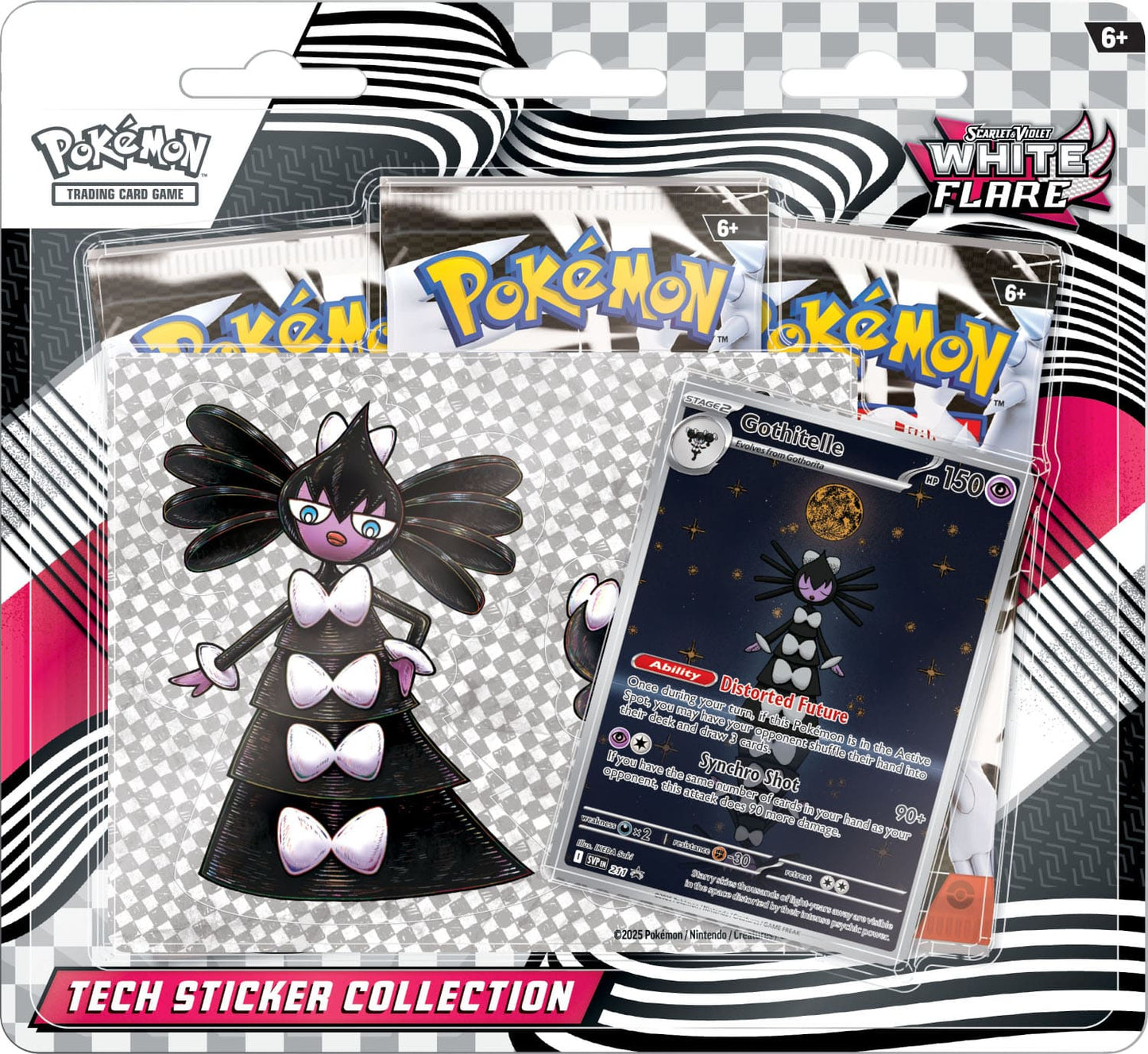 Pokémon White Flare Tech Sticker Collection (Englisch) mit Gothitelle Promo und Stickern