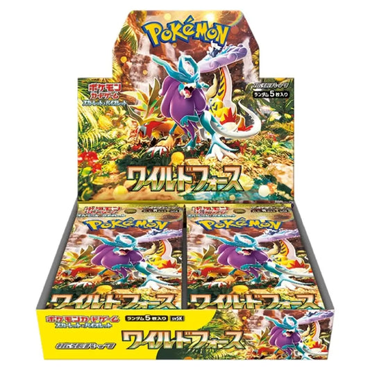Pokémon Wild Force Booster Display SV5K mit Windwoge-ex und japanischen Boosterpacks (Japanisch)