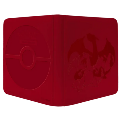 Ultra Pro Pokémon Charizard 12-Pocket Zippered Pro Binder – Rückseite mit Glurak-Design